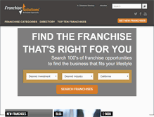 Tablet Screenshot of franchisesolutions.com